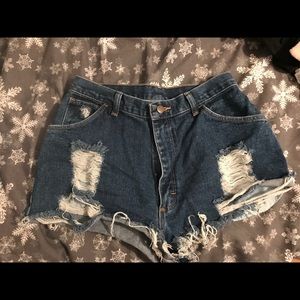 Wrangler High Waisted Shorts